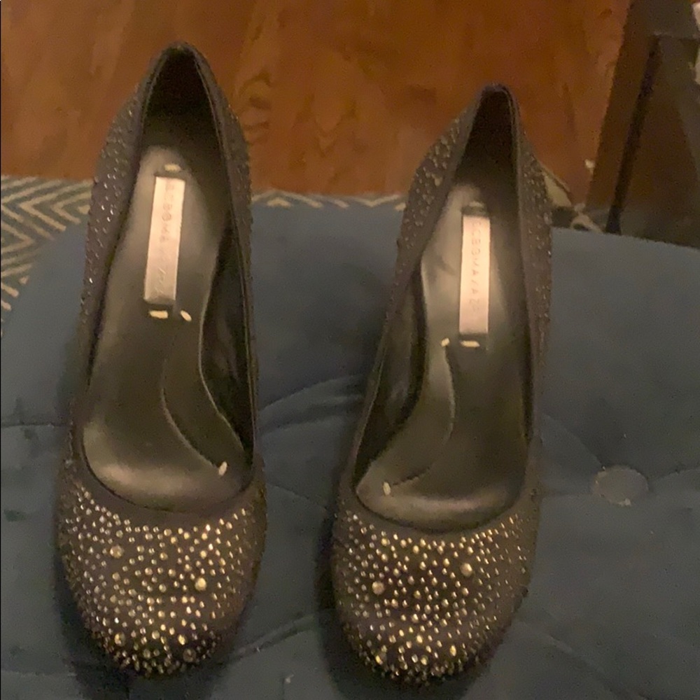 BCBG Black Sparkly Heel